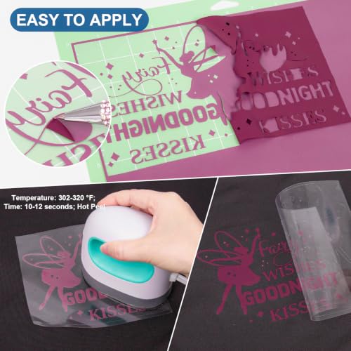 Maroon Heat Transfer Vinyl Roll 12" x25ft Burgundy Iron on Vinyl