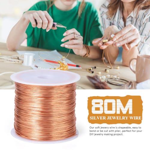 24 Gauge Craft Wire for Jewelry Making 262FT Tarnish (262 Foot)