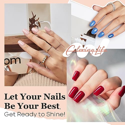 Poly Gel Nail Kit 30 Colors with 8 W Nail Lamp Poly Extension Gel Clear Pink Nude White Blue Complete Starter Kit for Beginner DIY Salon Quality Manicures