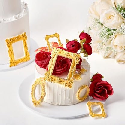 Baroque Frame Silicone Fondant Mold (4 Count)