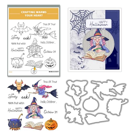 Halloween Clear Silicone stampReusable Stamp with Pumpkins