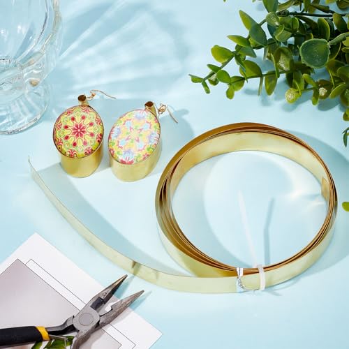 9.84 Feet 30Gauge Brass Flat Bezel Wire (9.84 Foot)