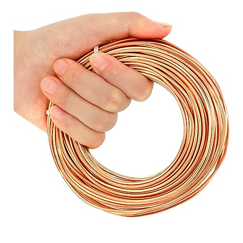 12 Gauge 2.0 mm 49 Feet 1 Pound 99.9% Dead Soft Copper Wire for Electroculture Gardening