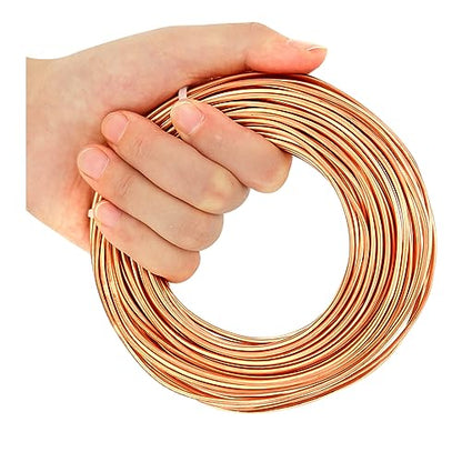 12 Gauge 2.0 mm 49 Feet 1 Pound 99.9% Dead Soft Copper Wire for Electroculture Gardening