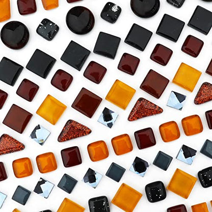 Assorted Black Irregular Crystal Mosaic Tiles (9 Ounce)