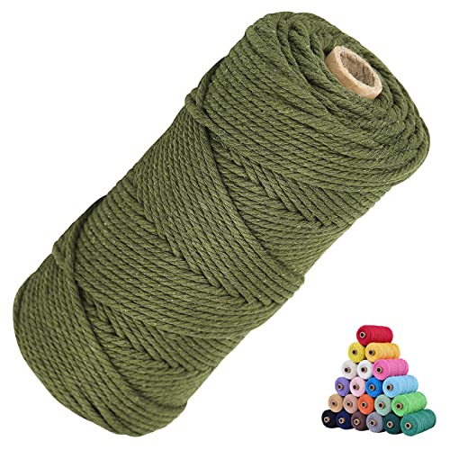 Macrame Cotton Cord 3mm x 109Yards (327 Foot)