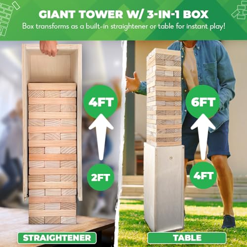 Games® Giant Tower Game with 3