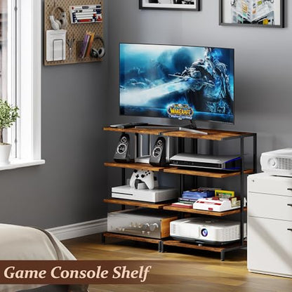 AV Media Stand with Power Strips