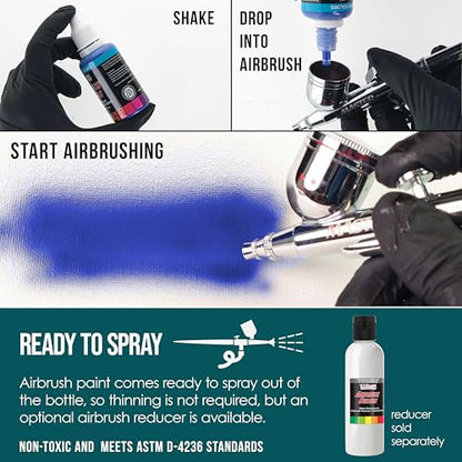 Opaque Phtalo Green Acrylic Airbrush Paint
