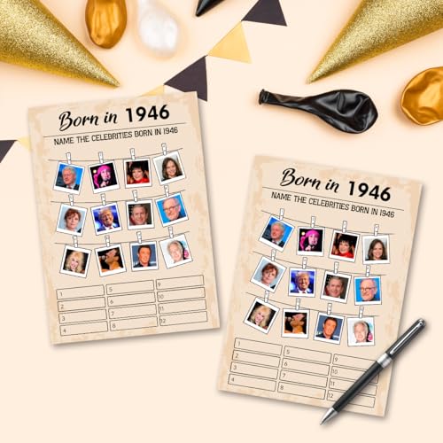 80th Birthday Party Games (30 Count)