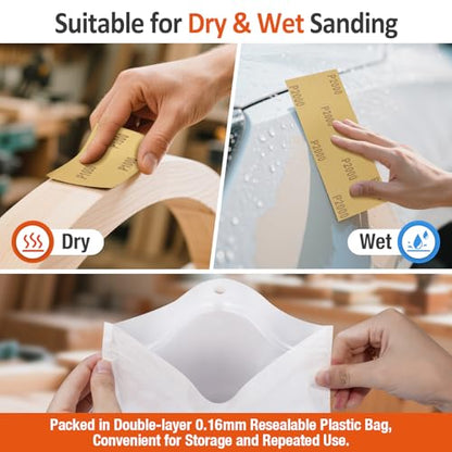 Sand Paper Assortment (52 Count)