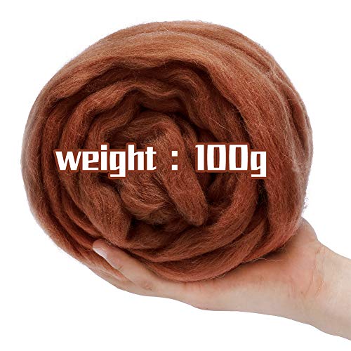 3.53oz Needle Felting Wool Roving Wool for Felting Wool Felting Supplies
