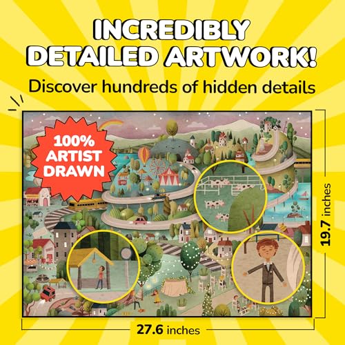 Jigsaw Puzzles 1000 Pieces with Storytelling Comics