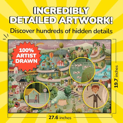 Jigsaw Puzzles 1000 Pieces with Storytelling Comics