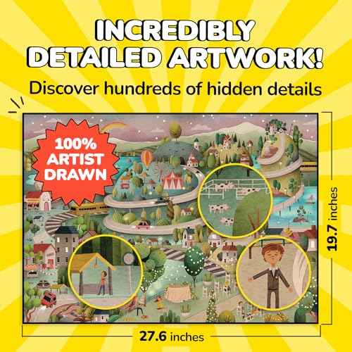 Jigsaw Puzzles 1000 Pieces with Storytelling Comics