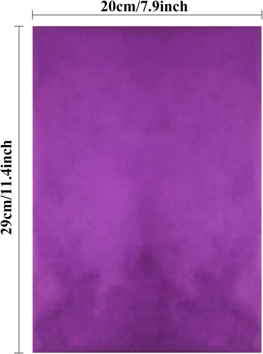 Briartw 20x29cm Hot Foil Paper 50 Sheets Pack Toner Reactive Foil Hot Stamping Foil Paper by Laser Printer and Laminator for Scrapbooking Craft Cardmaking DIY Album (Purple, 100 Sheets)
