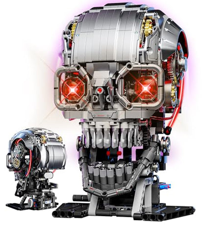 Mechanical Skull Head Building Block Set (1099 Count)
