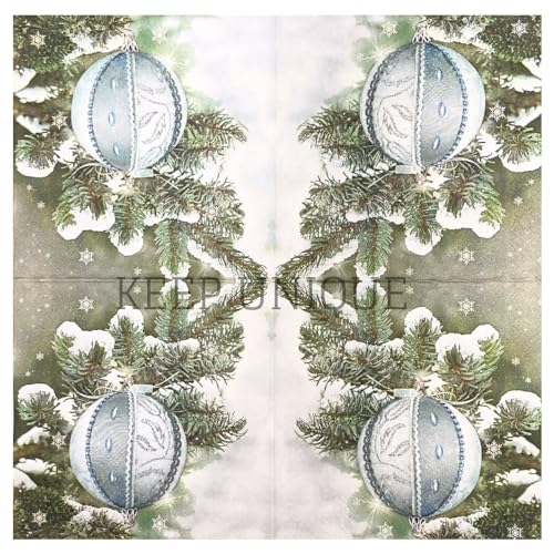 20 ct 13x13 Christmas Paper Decoupage Napkins (20 Count)