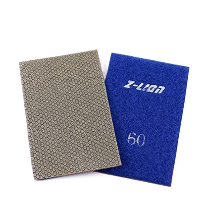 Diamond Abrasive Paper Sheets 60 Grit Diamond Sandpaper Nylon Back for Grinding Stone Glass Ceramic
