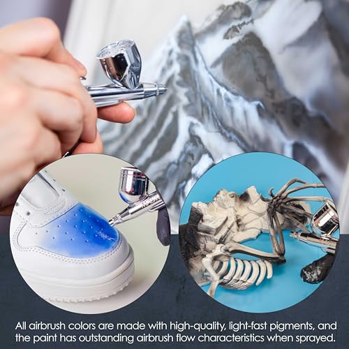 Opaque Sapphire Blue Acrylic Airbrush Paint (8 Count)