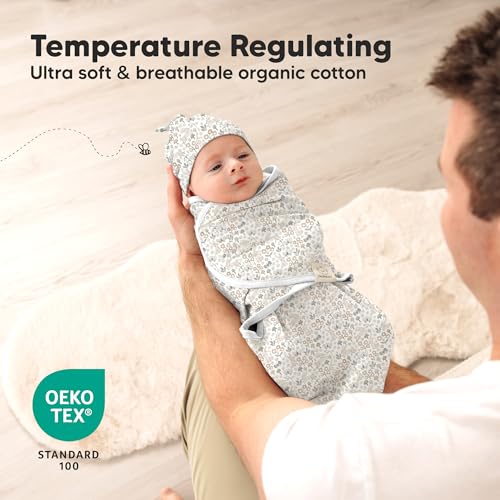 3pk Organic Swaddles for Newborns Girls (3 Count)