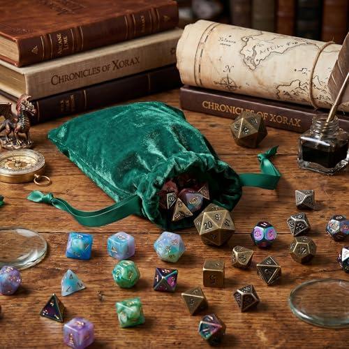 16 Pcs Colorful Dice Bags (16 Count)