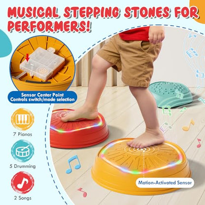 Light Up Musical Stepping Stones for Kids