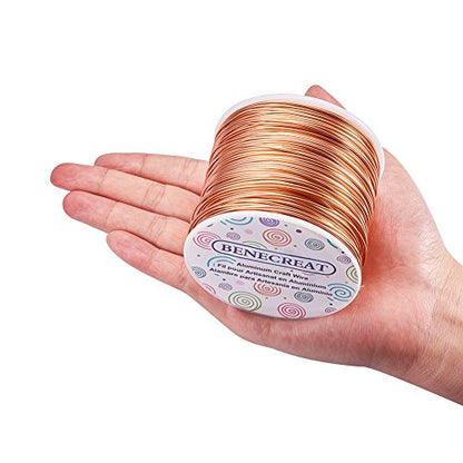 17 Gauge Jewelry Craft Aluminum Wire 380 Feet Bendable Metal Sculpting Wire for Craft Floral Model Skeleton Making (380 Foot)