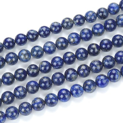 90pcs Adabele Natural Blue Lapis Lazuli Gemstone Not Dyed 8mm Round Beads (94 Count)