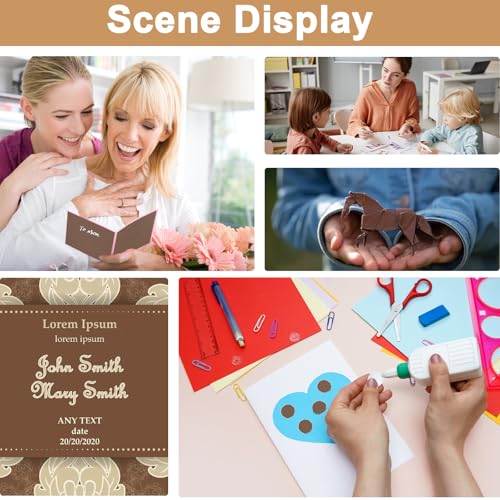 40 Sheets Coffee Shimmer Cardstock 8.5 x 11 Crafts Paper 75lb (40 Count)