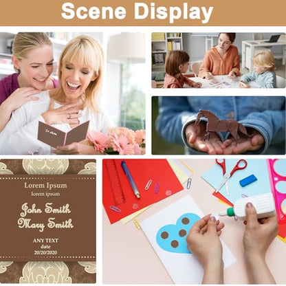 40 Sheets Coffee Shimmer Cardstock 8.5 x 11 Crafts Paper 75lb (40 Count)