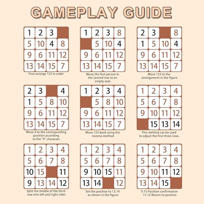 Wooden Number Sliding Puzzle