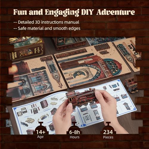 LED 3D Puzzle Magic Station Book Nook Kit