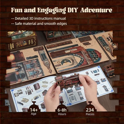 LED 3D Puzzle Magic Station Book Nook Kit