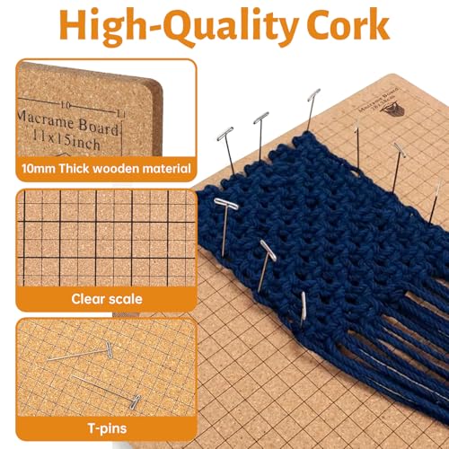 108 Pcs Complete Macrame Supplies with 12×16 Inch Macrame Board