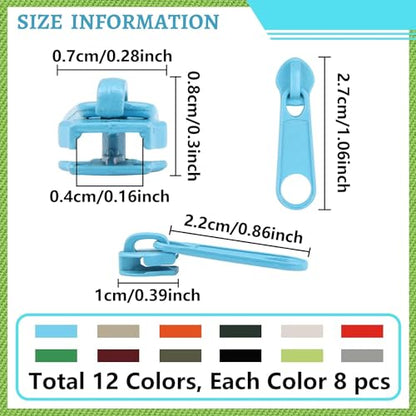 96Pcs Zipper Repair Kit (96 Count)