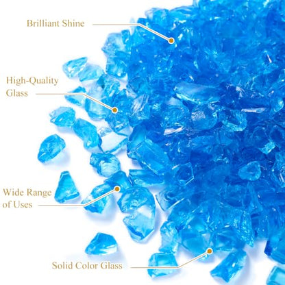 Ocean Blue Crushed Glass for Resin Art & Crafts