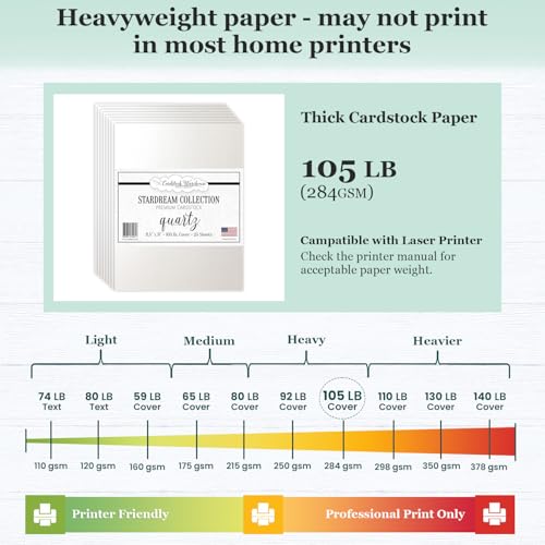Cardstock Warehouse Stardream Quartz Cardstock Paper (25 Count)