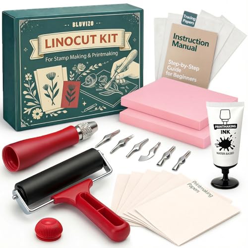 Linocut Kit for Printmaking & Stamp Making