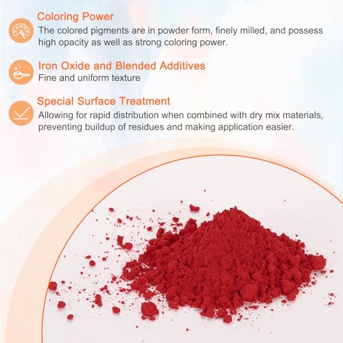 Iron Oxide Powder Concrete Pigment 600 Mesh 3.5oz (28.2 Ounce)