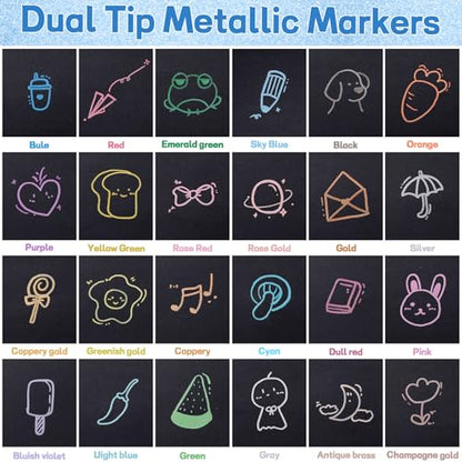 24 Metallic Markers