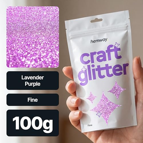 Craft Glitter Lavender Purple 100g Fine Glitter (3.5 Ounce)