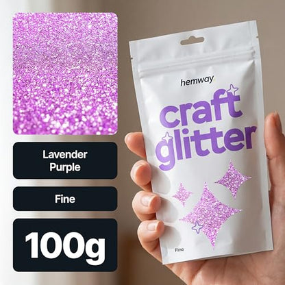 Craft Glitter Lavender Purple 100g Fine Glitter (3.5 Ounce)