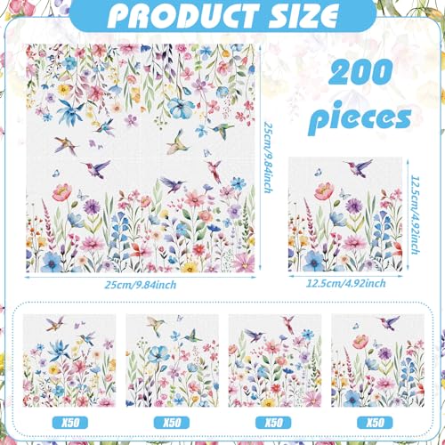 200 Pieces Summer Floral Cocktail Napkins 2