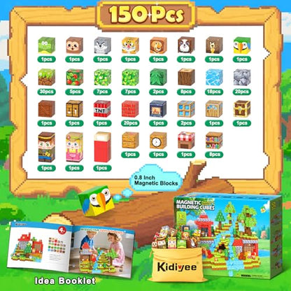 150PCS Magnetic Blocks (150 Count)