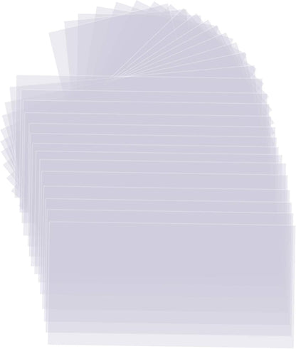 30 PCS Clear Blank Stencil Sheets 12 x 24 Inches, 6 mil Blank Mylar Templates, Large Blank Stencil Material for Making Your Own Stencils