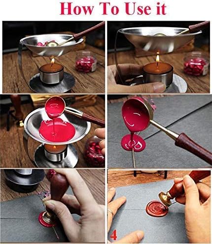 Vintage Santa Claus Monogram Sealing Wax Seal Stamp Wooden Handle Christmas Kit Custom Wedding Invitation Embellishment Christmas Gift Wrap Package Custom Logo Words Design Wax Seal Stamp Set