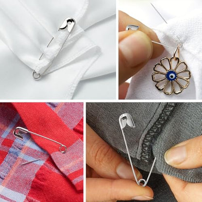Silver Safety Pins 300 PCS (300 Count)