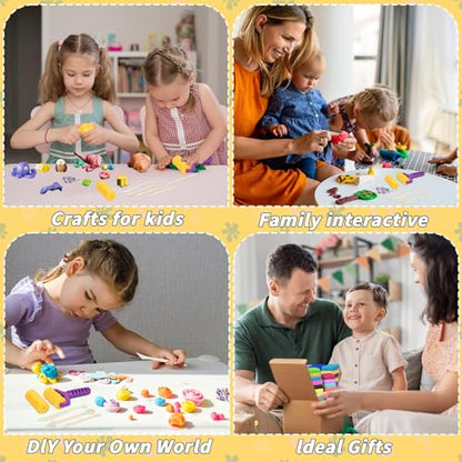 254 Pcs Air Dry Clay 160 Colors Modeling Model Magic Clay for DIY Molding Starter Kit with Sculpting Tools (254 Count)