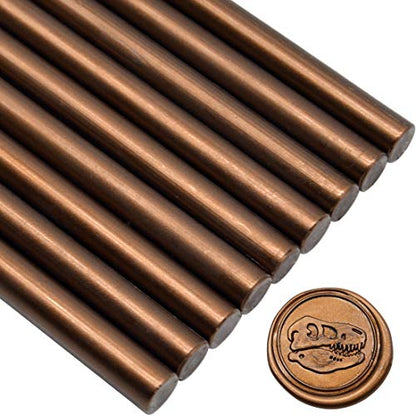 Antique Bronze Glue Gun Sealing Wax Sticks for Wax Seal Stamp (12 Count)